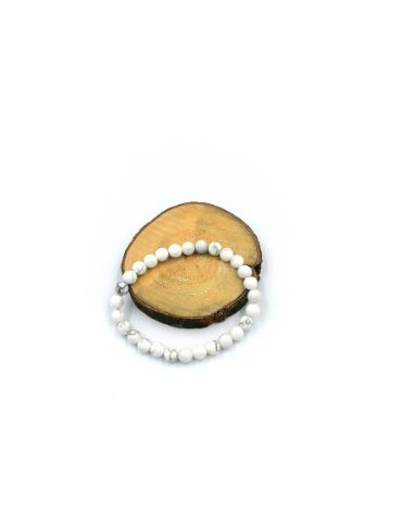Bracelet howlite (perles 6mm)
